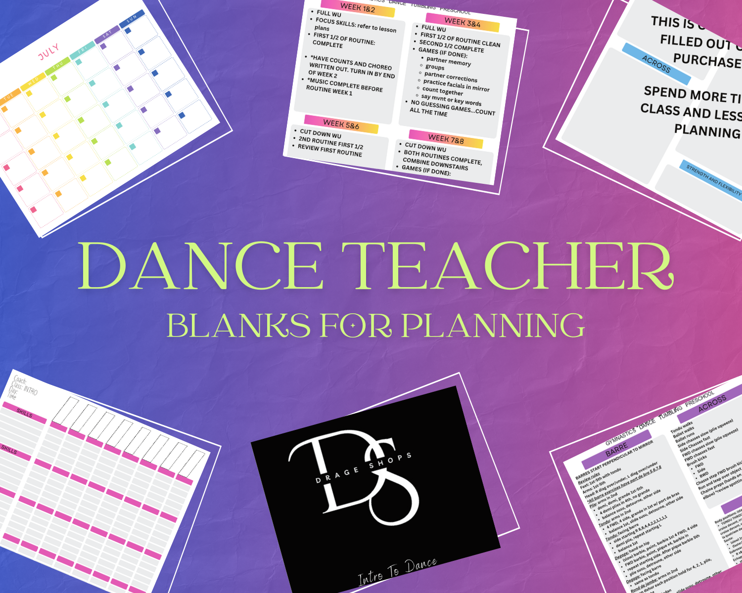 DANCE TEACHER BLANKS