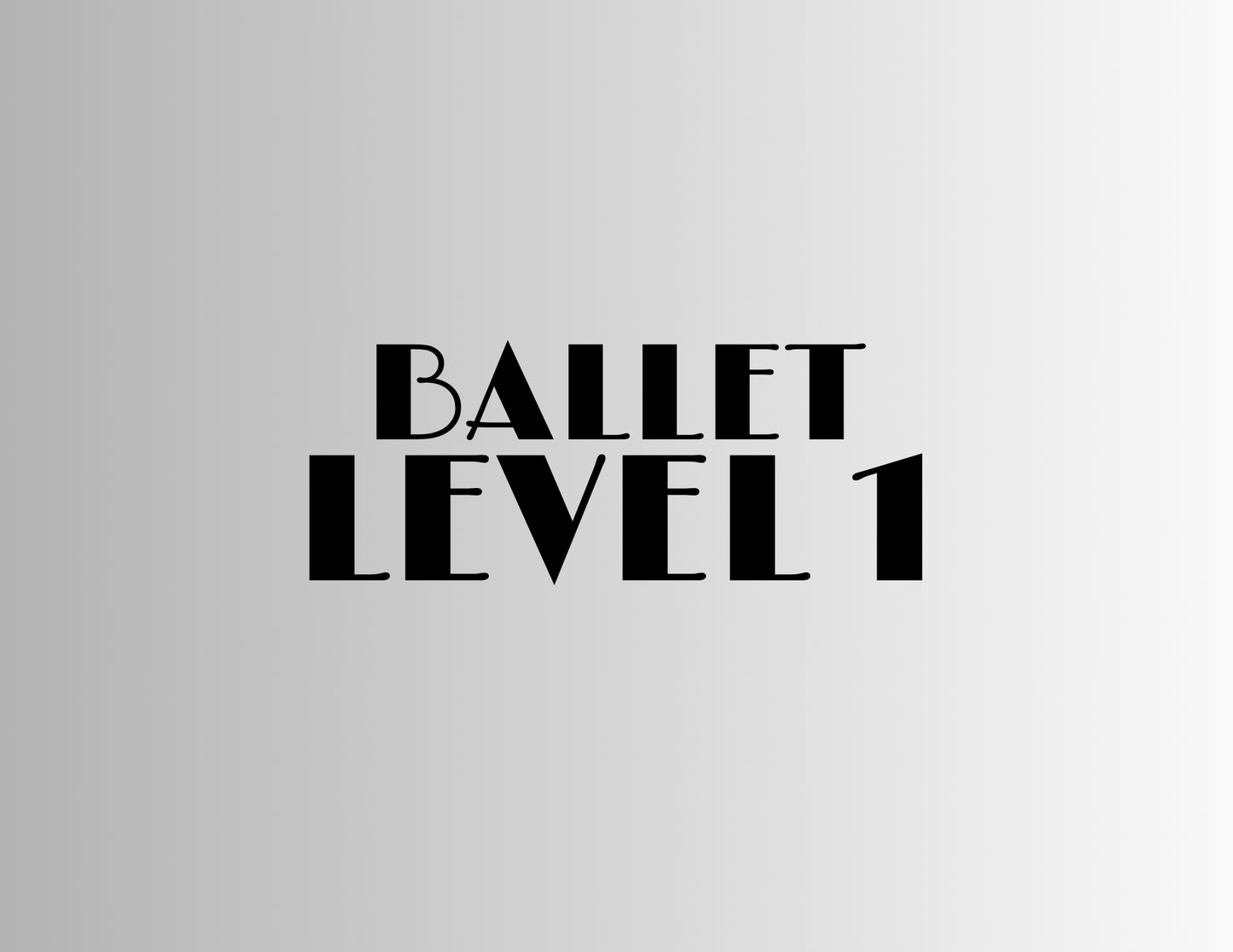 BALLET LESSON PLANS 1